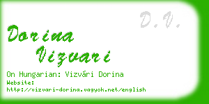 dorina vizvari business card